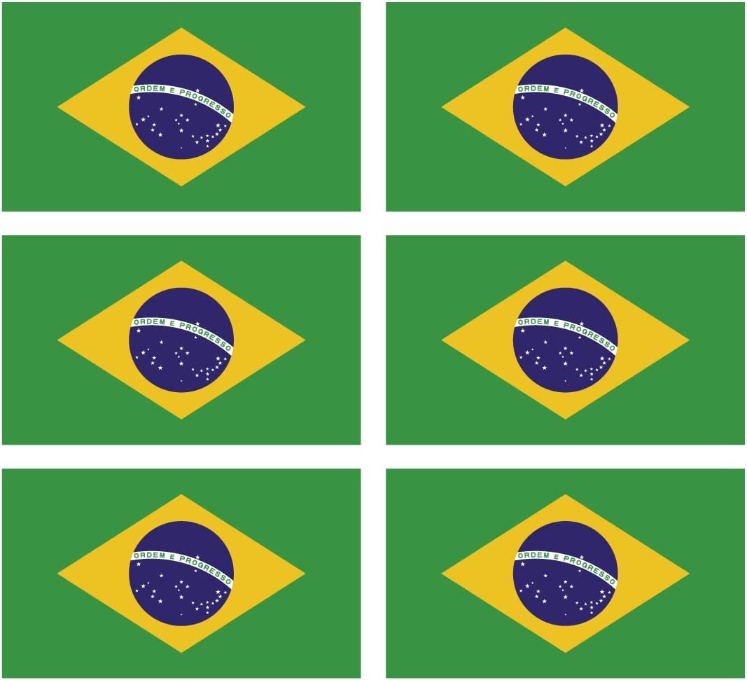 Amazon.co.jp: ブラジル Brazil 国旗 ステッカー カッティングシート